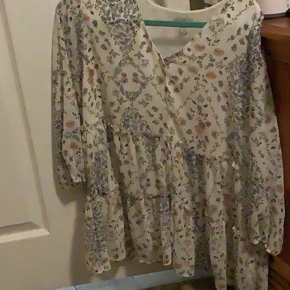 Top thin but has linings underneath long sleeve